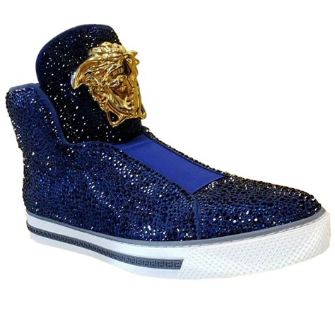 blue versace palazzo idol|Versace Palazzo Shoes .